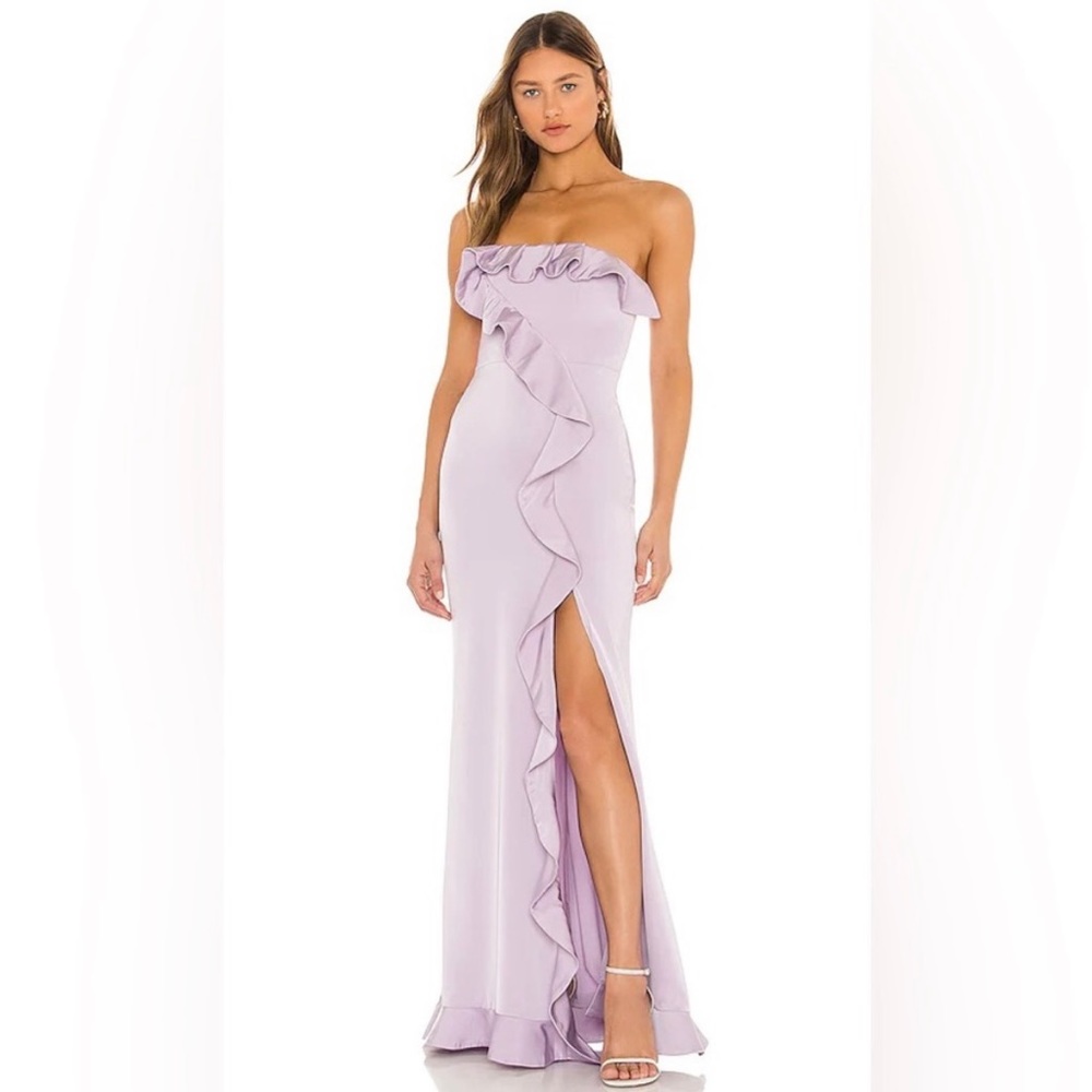 Revolve NBD Luna Gown dress M, Lilac